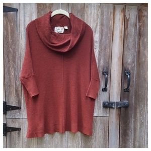 Field & Flower Burgundy Cowl Tunic